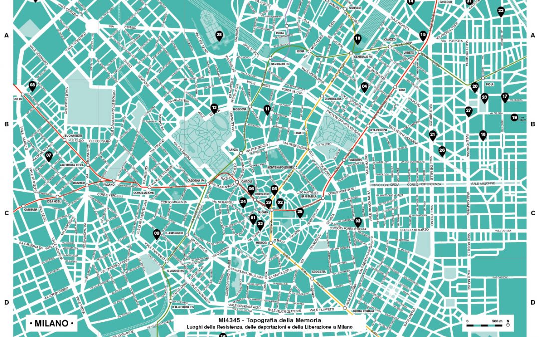 Al IP Enrico Falck di Cologno Monzese, Luoghi delle memoria di Milano