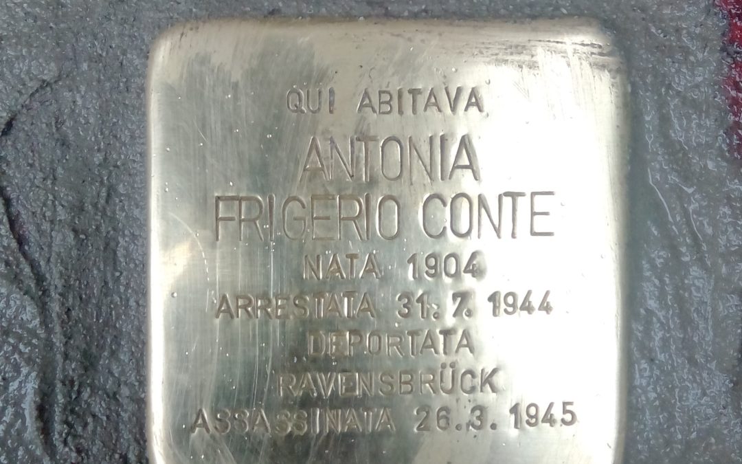 Milano ricorda Antonia Frigerio Conte. Una pietra d’inciampo e un luogo di memoria