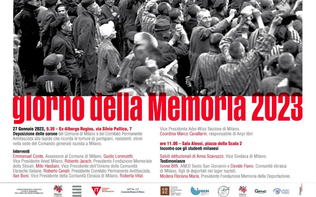 Giorno della memoria 2023 a Milano